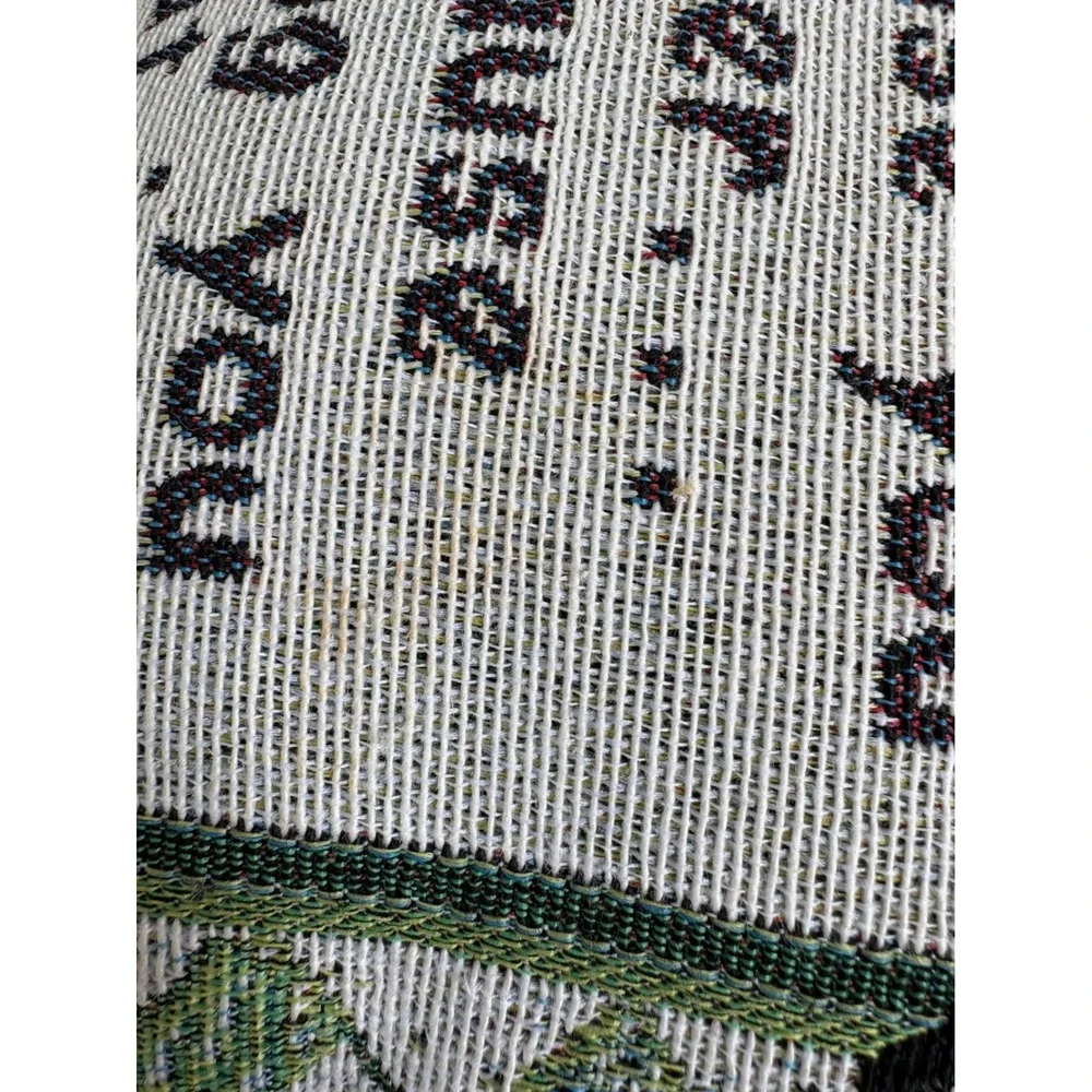 Vintage Style Woven Tapestry Funny Mother Quote Mini Throw Pillow Floral 12x8